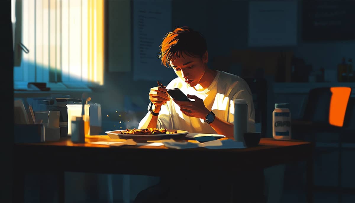 Eating in a hurry