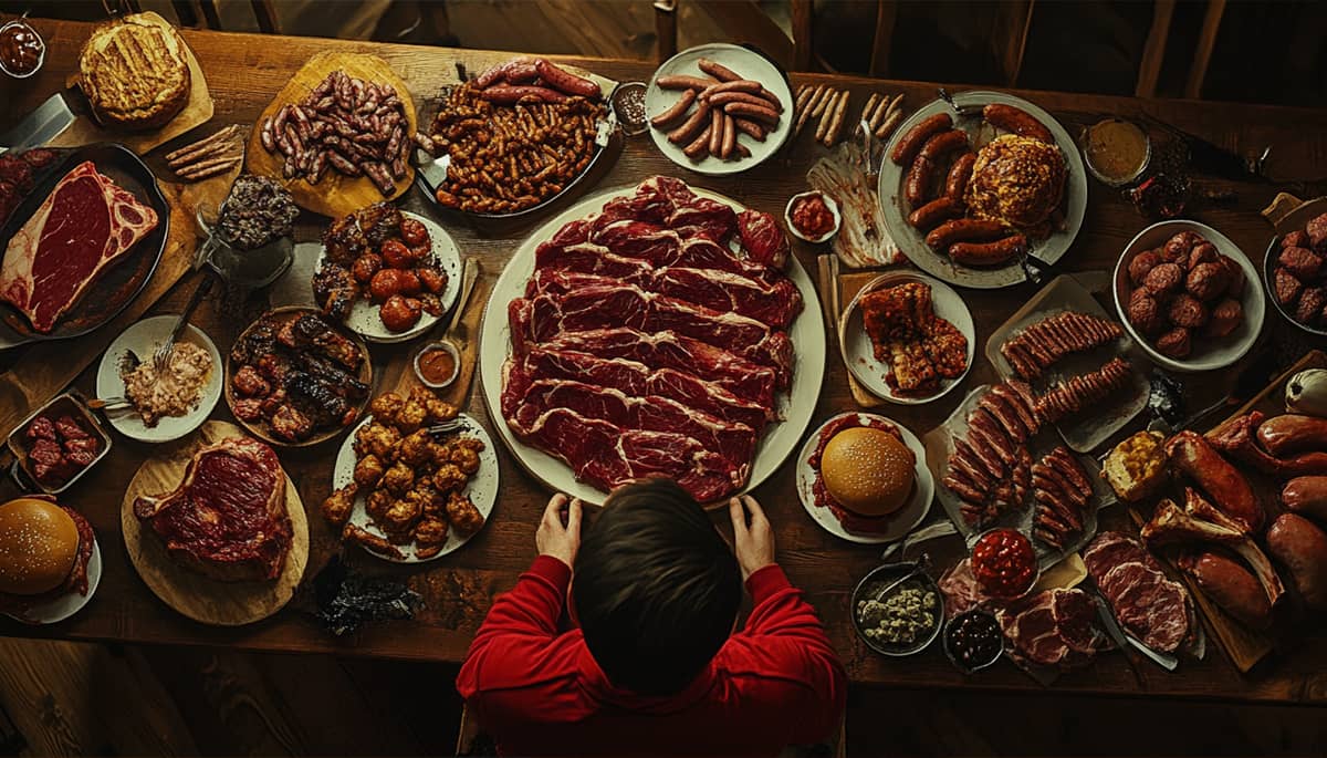 Excessive red meat consumption
