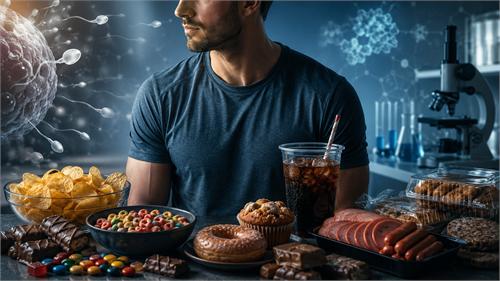 Processed foods lower sperm quality and testosterone